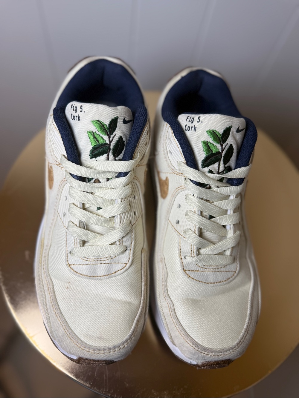 Nike Air Max 90 SE Cork DC7774-100 Women’s Size 6.5 Sail Canvas Sneakers